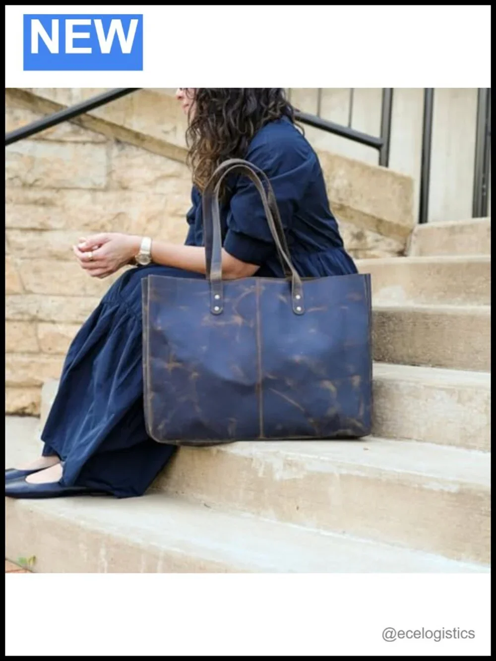 Leather Tote Bag for Women, Travel Shopping Satchel Handbag